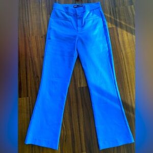 Blue Zara flare pants